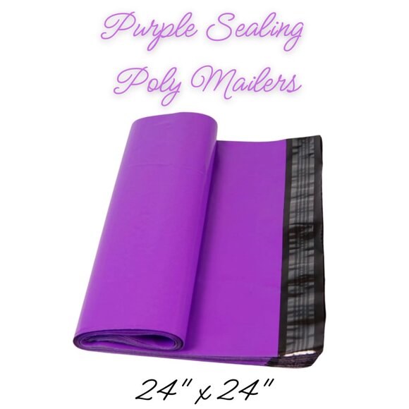 Other - Large Purple Poly Mailers ~ Qty 10 ~ Size 24x24